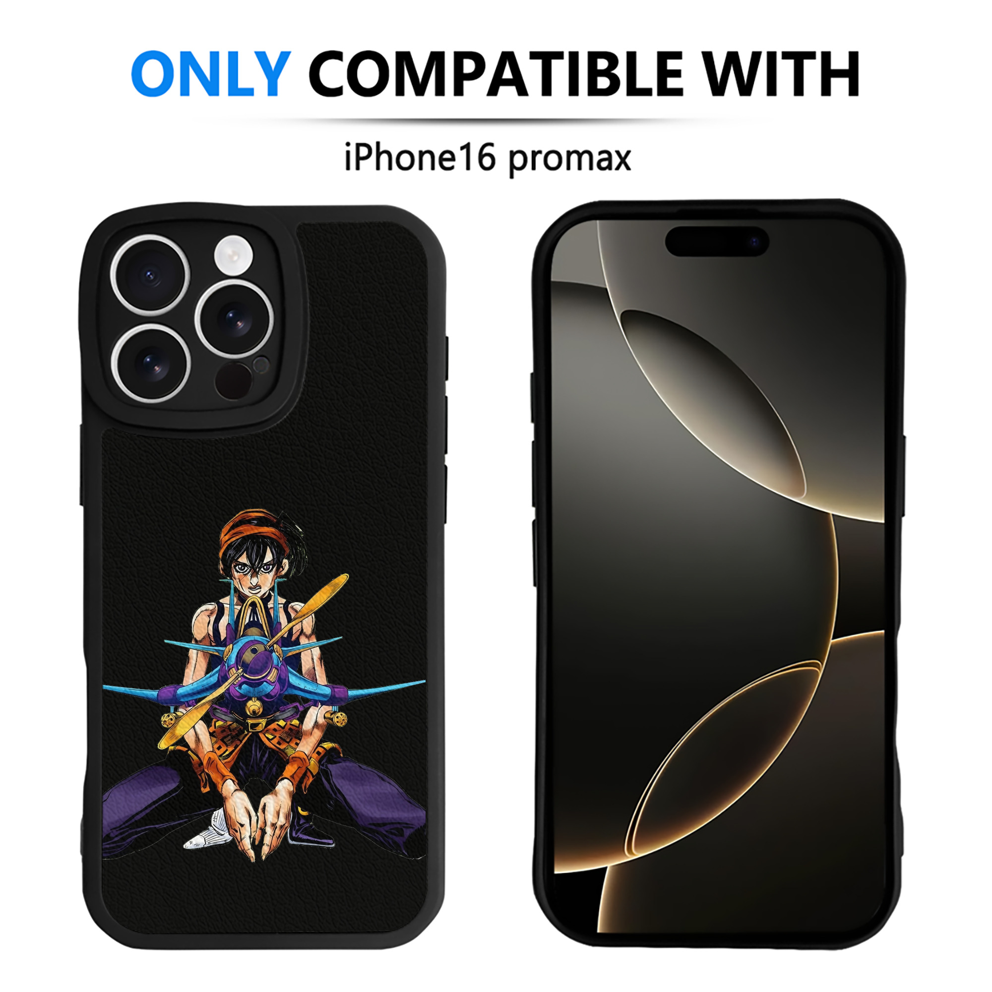 （画像用） ジョジョの奇妙な冒険 ナランチャ?ギルガ JoJo's Bizarre Adventure Narancia Ghirga 【iPhone 16シリーズ対応】シリコンスマホケース（レザー調） 材質：シリコン